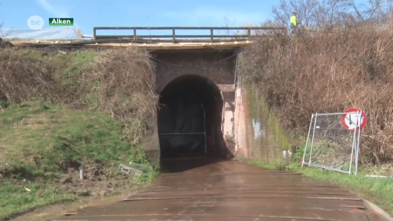 Geen treinverkeer tussen Hasselt en Sint-Truiden door vervanging spoorwegbrug Alken