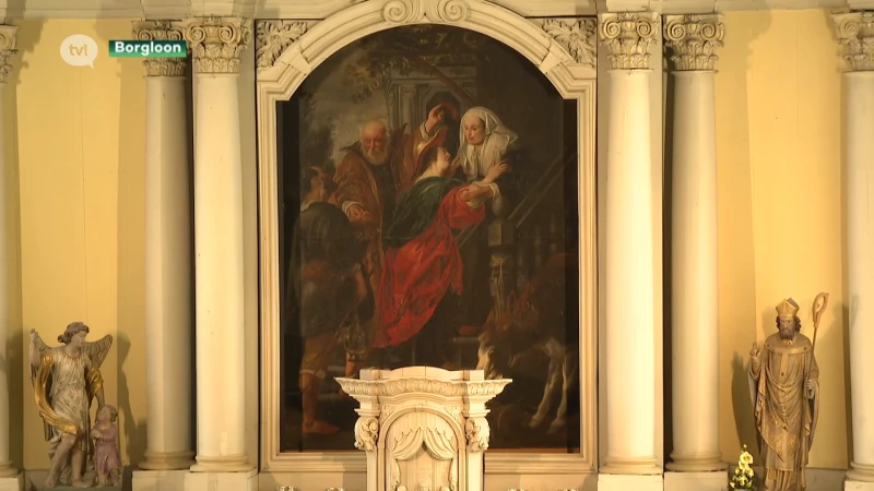 Hangt er een werk van Jacob Jordaens in kerk Hoepertingen?