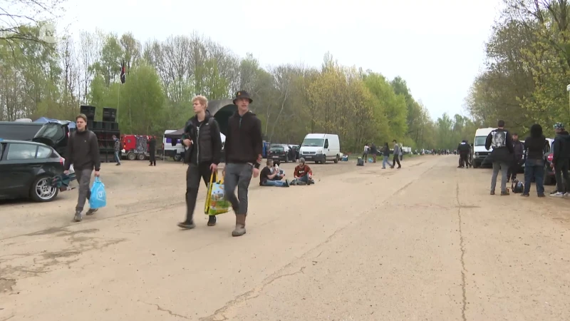 Illegale Raveparty met 5.000 aanwezigen gaat door op vliegveld Brustem