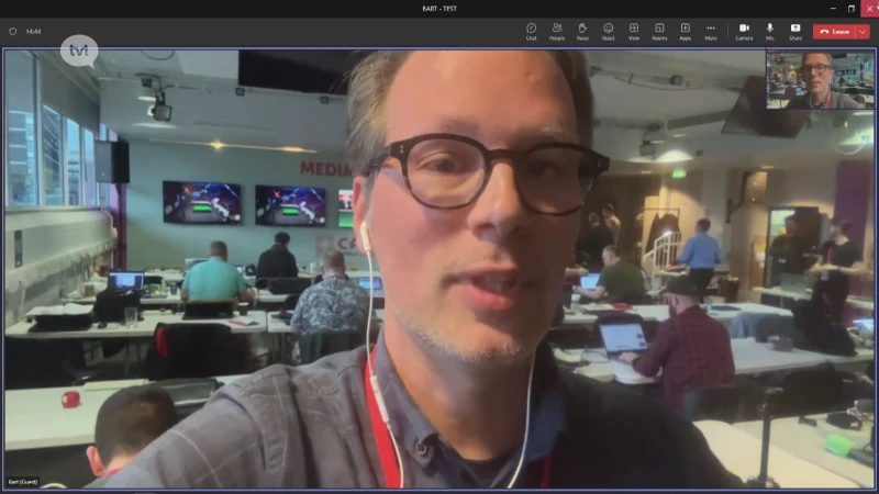 TVL-journalist Bart Husson in Sheffield: "Een spektakel zoals ze hier nog nooit hebben gezien."
