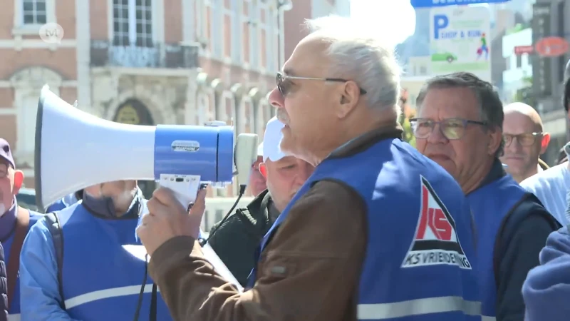 Boze mijnwerkers trekken naar Federale Pensioendienst in Hasselt