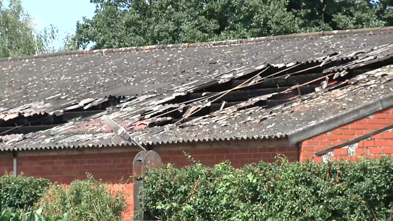 Stalbrand Bree: paarden gered, maar asbest vrijgekomen