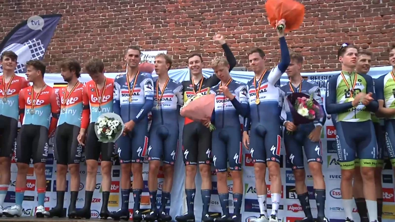 Soudal Quickstep wint BK ploegentijdrijden in Montenaken