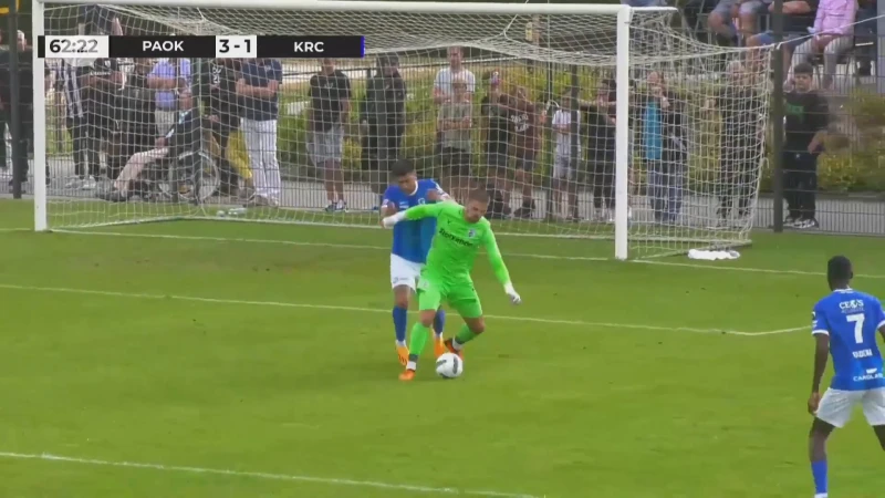Racing Genk verliest oefenwedstrijd van PAOK Saloniki met 3-2