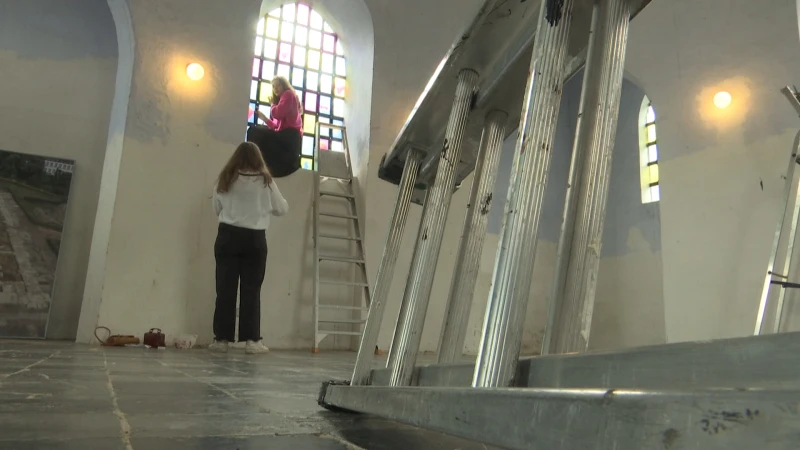 Kunst in Sacramentskapel op abdij van Herkenrode