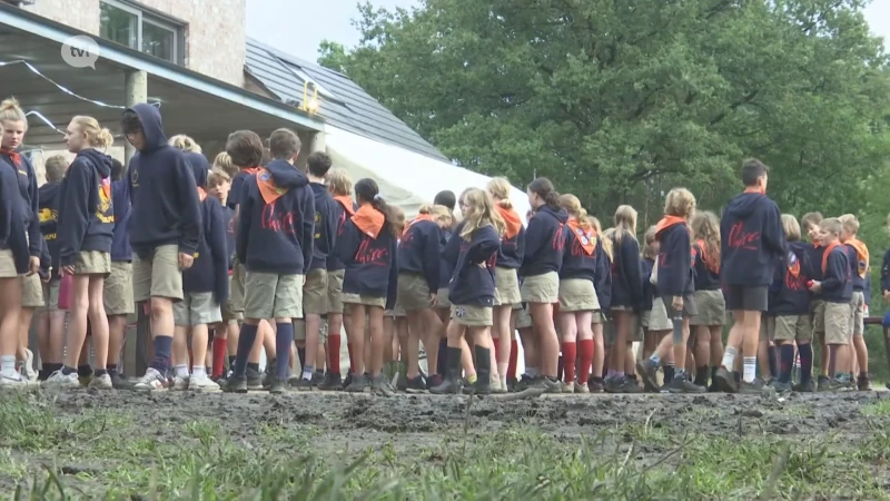Jeugdbewegingen blijven positief op kamp na extreem regenachtige week