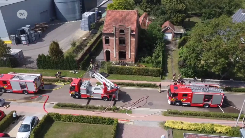 Inwoner gewond bij brand in Zonhoven