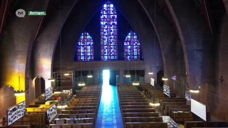Mijnkathedraal Beringen viert tachtigste verjaardag met restauratie unieke Henri Lacoste glasramen