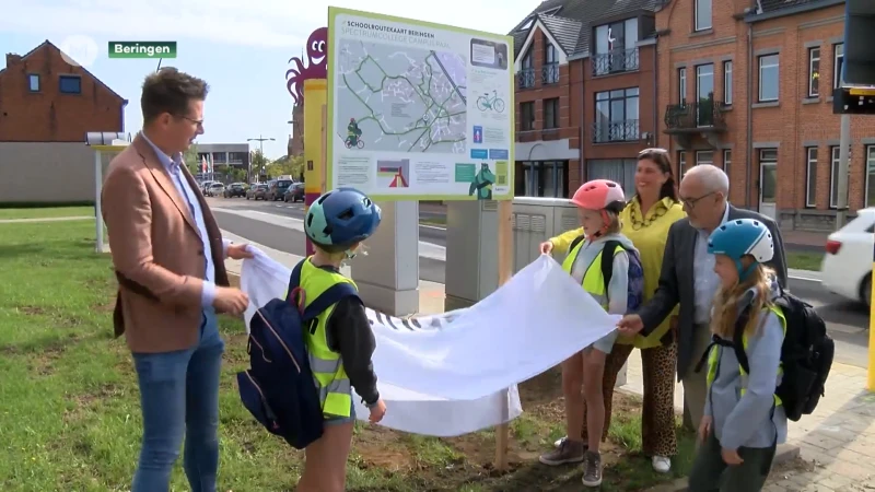 Beringen stelt schoolroutekaarten voor