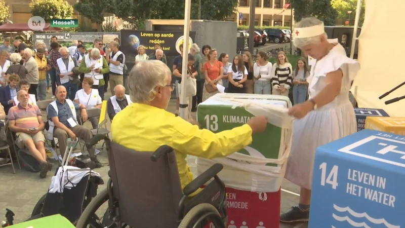 Grootouders voor het klimaat voeren actie in Hasselt