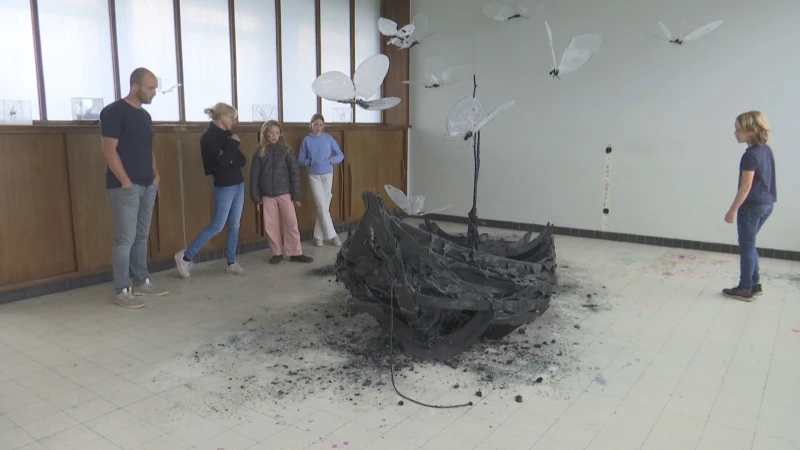 Artikel 27 stelt tentoon in oude staatsschool in Zonhoven