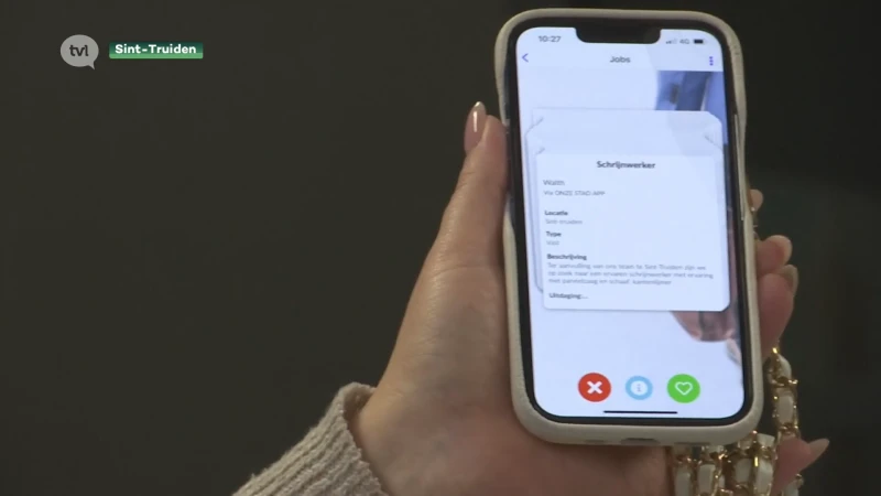 In Sint-Truiden kunnen werkzoekenden job vinden via app van de stad