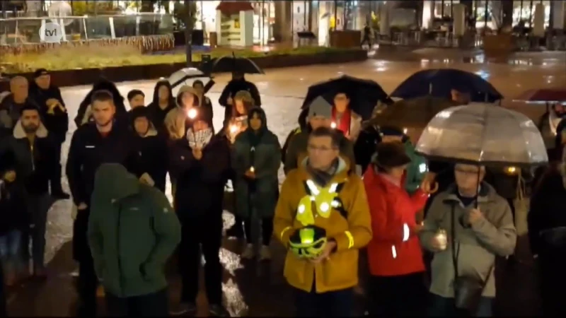 Noord Zuid-raad houdt vredeswake voor Gaza in Genk