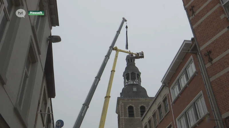 Toren van Hasseltse basiliek wordt ontmanteld
