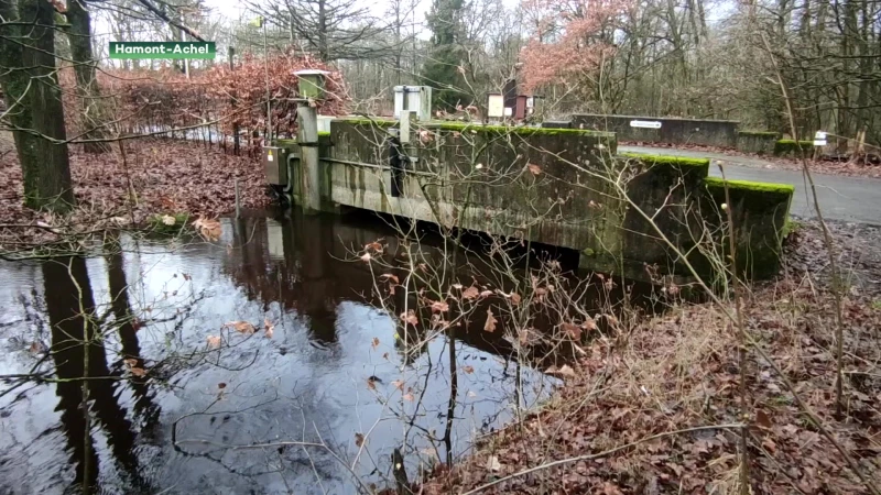 Enkel Warmbeek in Achel bereikt voorlopig alarmpeil