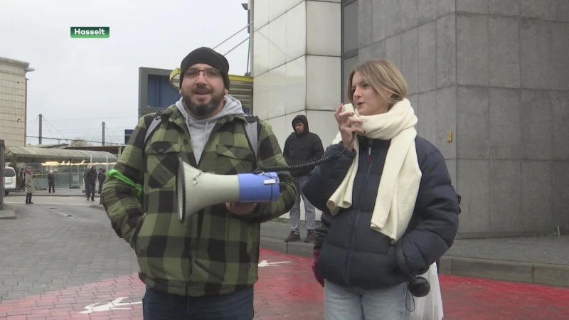 Luid protest in Hasselt bij start grootste hervorming ooit van De Lijn