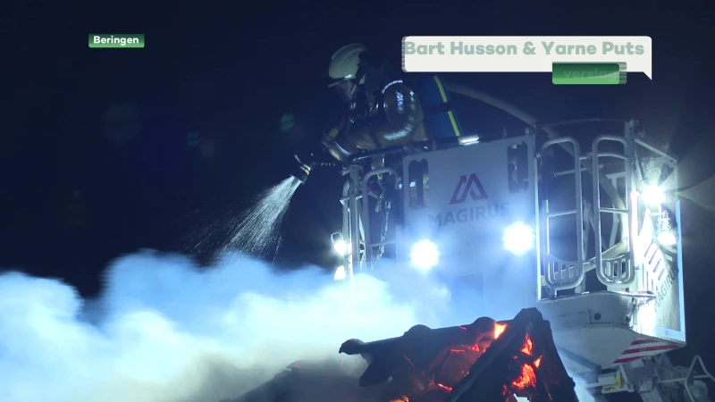 Brand treft drie woningen in Beringen