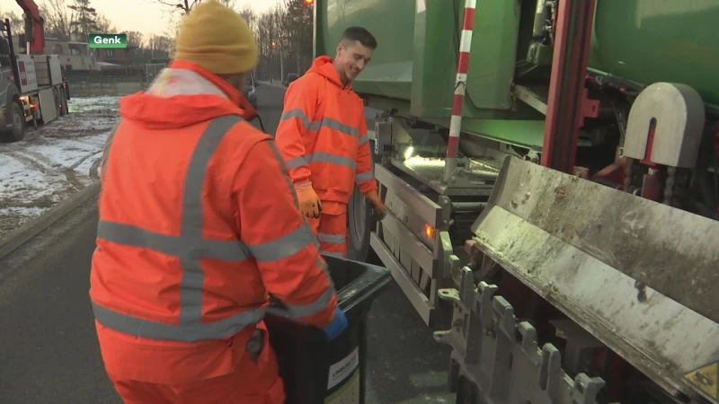 Vrieskou en bevroren GFT-containers maken het vuilnismannen niet gemakkelijk