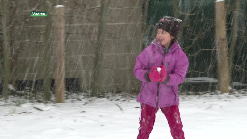 Sneeuw in Voeren levert mooie beelden op