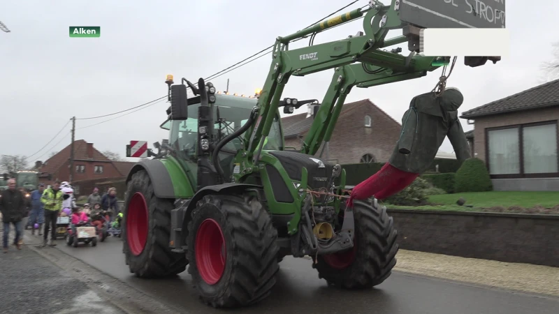 Ludiek boerenprotest tijdens bomenplantactie in Alken eindigt in ruzie