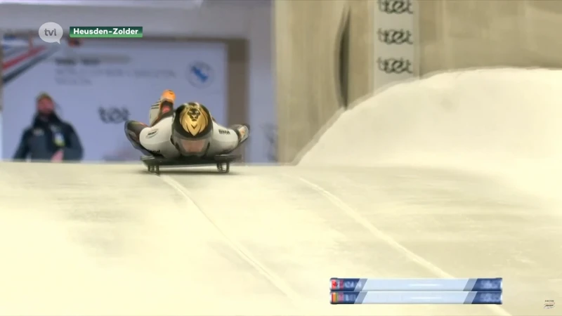 Kim Meylemans zelf verrast door goud op EK Skeleton