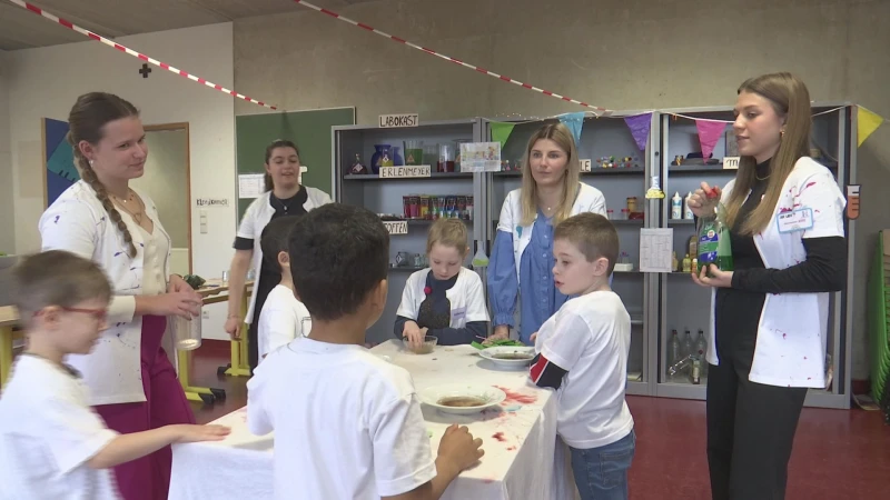 Kleuters volgen wetenschapskamp aan UCLL