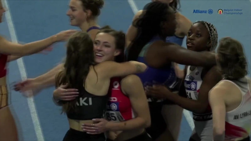 Rani Rosius voor vierde keer op rij Belgisch kampioen op 60m indoor
