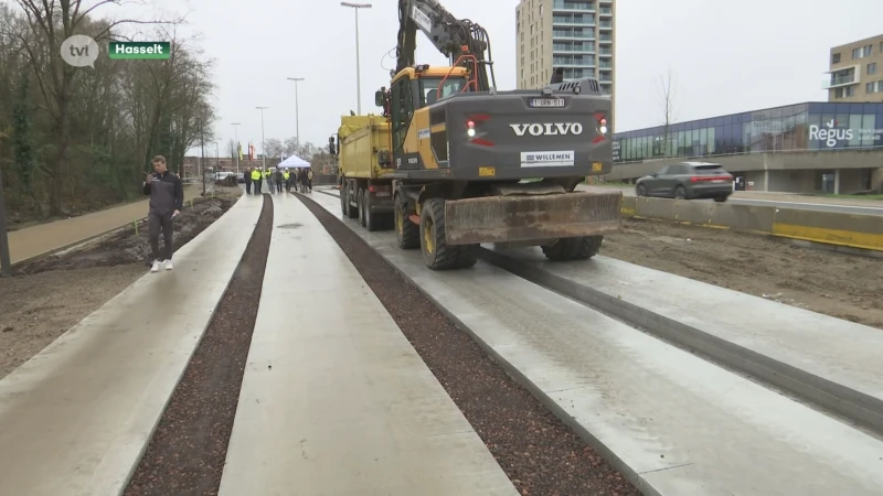 Nieuwe busbaan op Hasseltse Koning Boudewijnlaan zondag al open