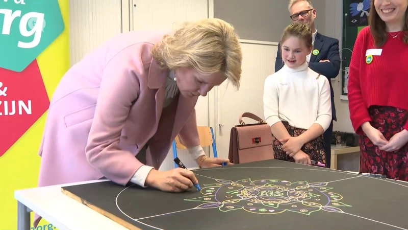 Koningin Mathilde in Munsterbilzen
