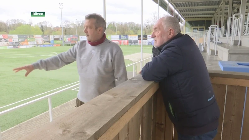 Productiehuis Sportbeat op locatiebezoek voor wedstrijd Belisia Bilzen-Sporting Hasselt