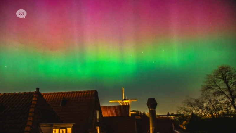 Ook in Limburg wordt het noorderlicht bewonderd: "Pure magie"