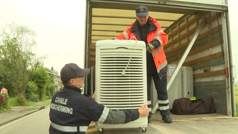 Getroffen gezinnen in Voeren krijgen bouwdrogers