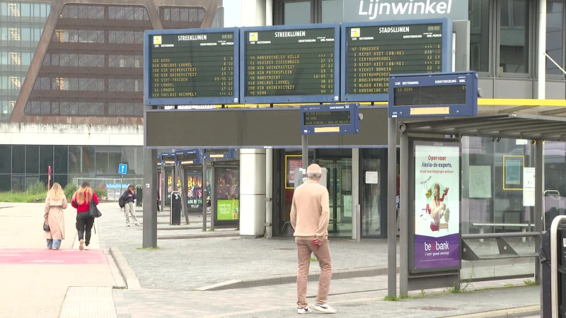 Reizigers opnieuw getroffen door staking bij De Lijn