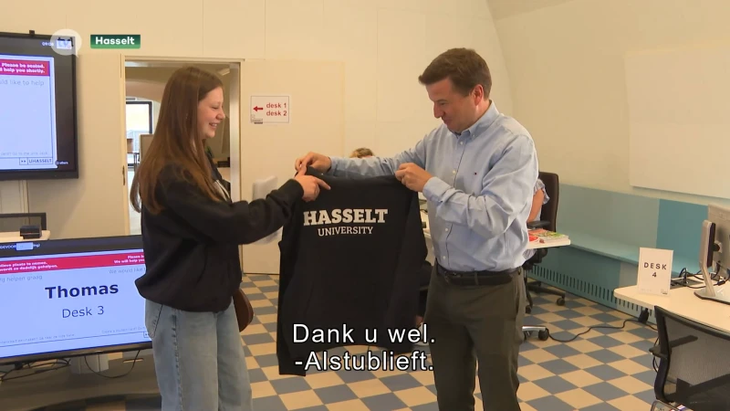 Eerste student schrijft zich in voor volgend academiejaar aan UHasselt