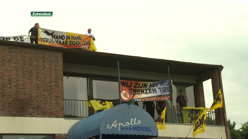 Asielcentrum Zutendaal bezet door militanten Voorpost