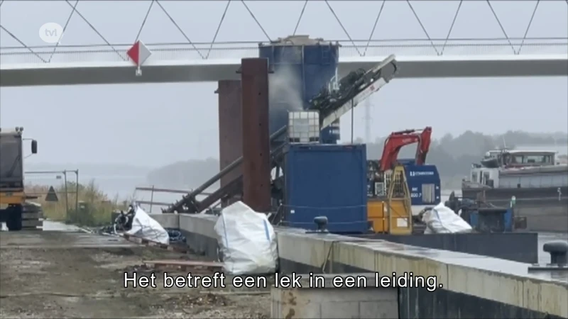 Pijpleiding geraakt in Ham