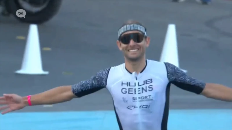 Jelle Geens wint T100-triatlon in Las Vegas