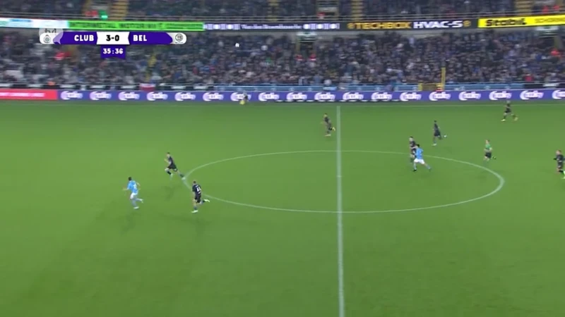 Sam Valcke scoort wereldgoal maar Belisia moet met 6-1 de duimen leggen tegen Club Brugge