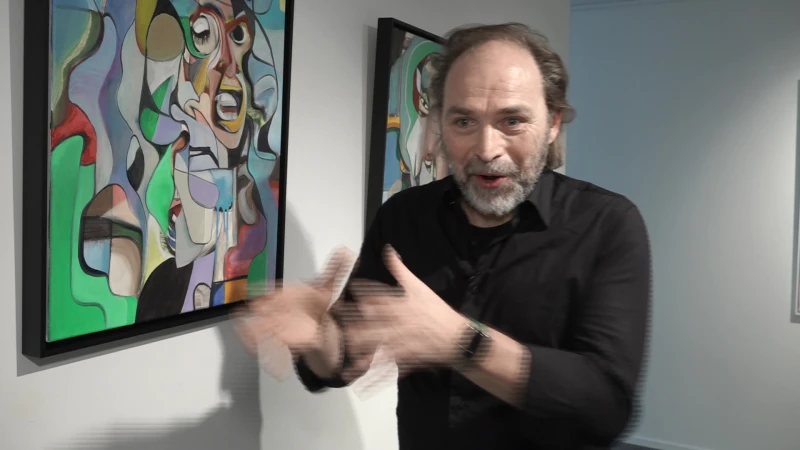 Beringenaar richtte zich op kunst na hartaanval en opent nu eerste solotentoonstelling