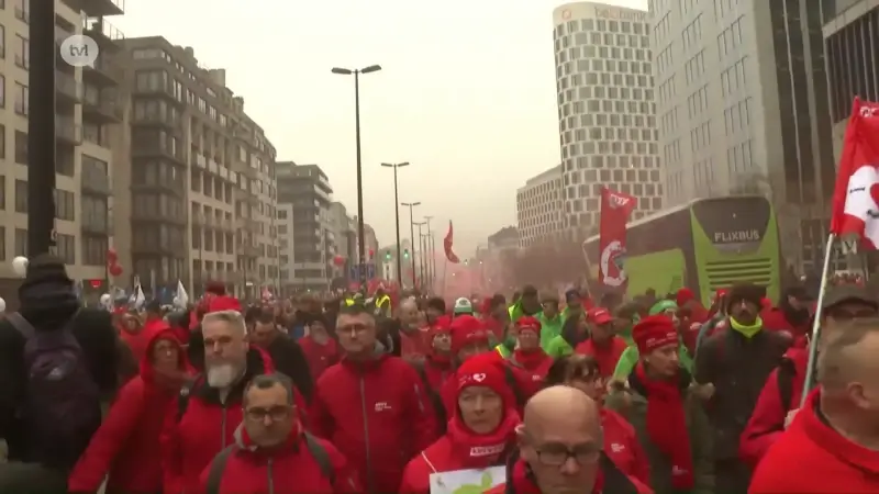ABVV Limburg: "Opkomst voor deze betoging is ongezien"