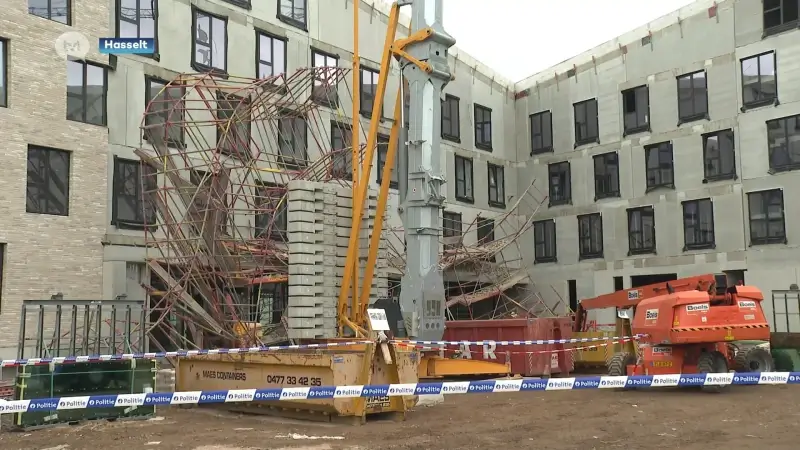 Hasselt ontsnapt aan drama: twee gewonden bij instorting grote stelling op werf