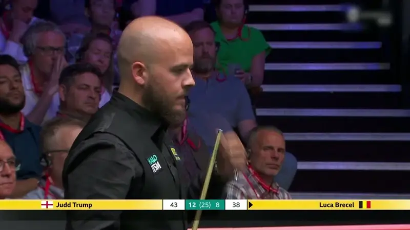 Luca Brecel strandt in kwartfinale WK snooker