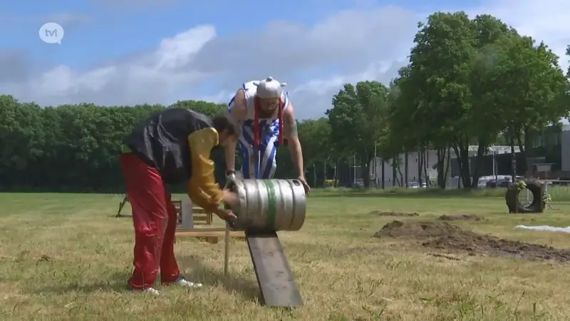 Limburgs kampioenschap biertonrollen in Bree staat in het teken van het goede doel