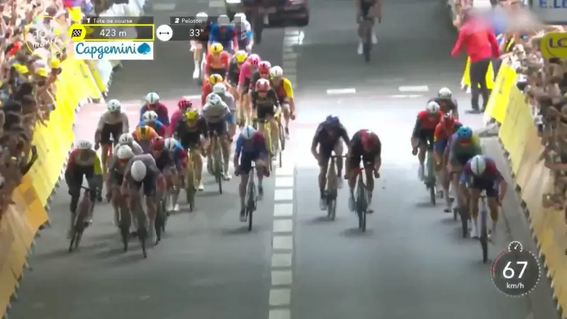 Beresterke Jasper Philipsen pakt de gele trui in de Tour de France