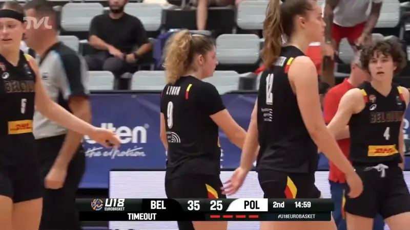 Jada Lynch loodst Young Belgian Cats naar halve finale op EK basketbal