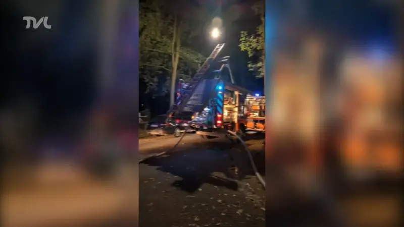 Chalet in Lanakens De Krieckaert uitgebrand