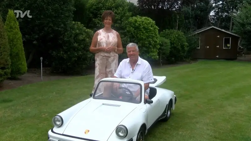 Kampenaar bouwt zelf mini-Porsche nadat hij lang in coma lag