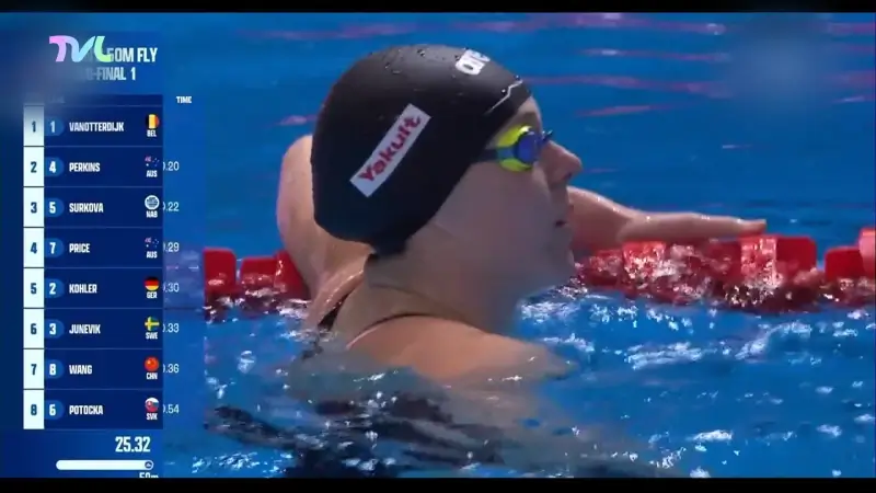 Houthalense Roos Vanotterdijk nu ook naar WK-finale 50m vlinderslag