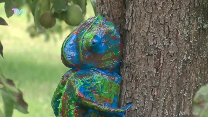 Kunst tussen het fruit in Herk-de-Stad
