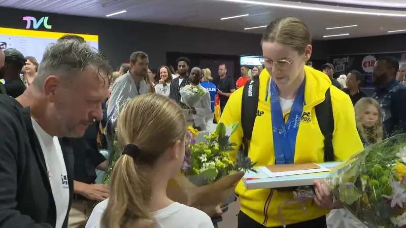 Roos Vanotterdijk landt in Zaventem: "stilaan besef ik wat ik gepresteerd heb"
